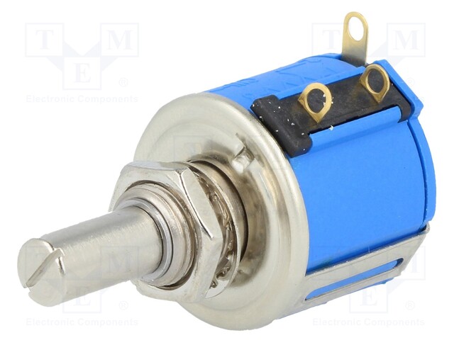 Potentiometer: shaft; multiturn; 10kΩ; 2W; ±10%; 6.35mm; linear