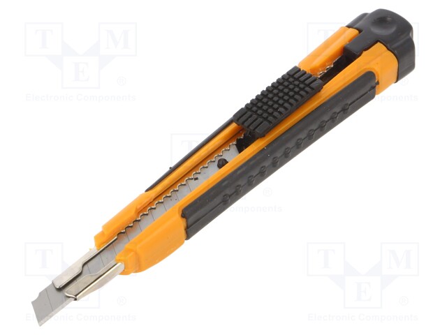 Knife; universal; pulled out, breakable blade; 9mm; Kit: 3x blade