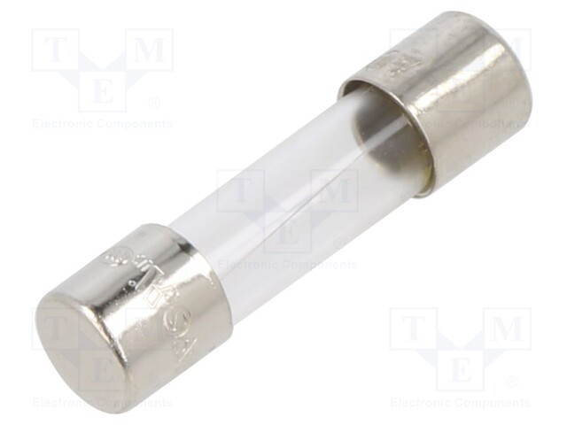 Fuse: fuse; quick blow; 1.25A; 250VAC; cylindrical,glass; 5x20mm