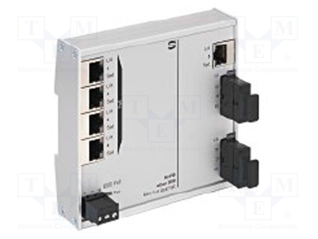 Industrial module: switch Ethernet; unmanaged; 9÷60VDC; RJ45,SC