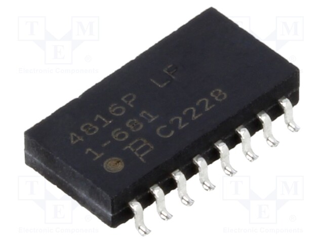 Fixed Network Resistor, 680 ohm, 4800P Series, 8 Elements, Isolated, SOIC, 16 Pins