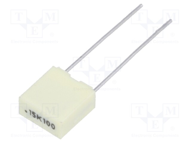 Capacitor: polyester; 150nF; 63VAC; 100VDC; Pitch: 5mm; ±10%