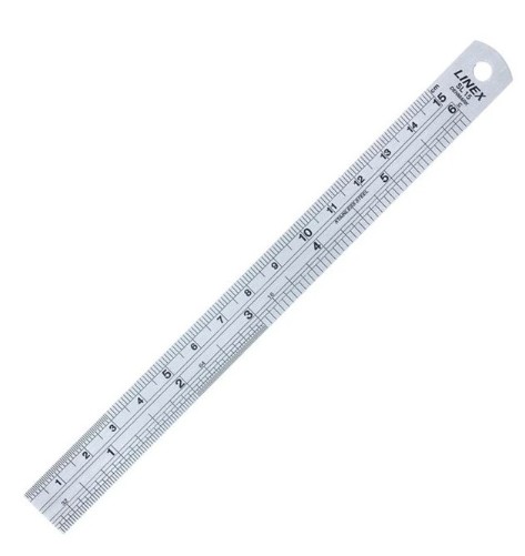 Ruler; 15cm 6" sainless steel LINEX SL15