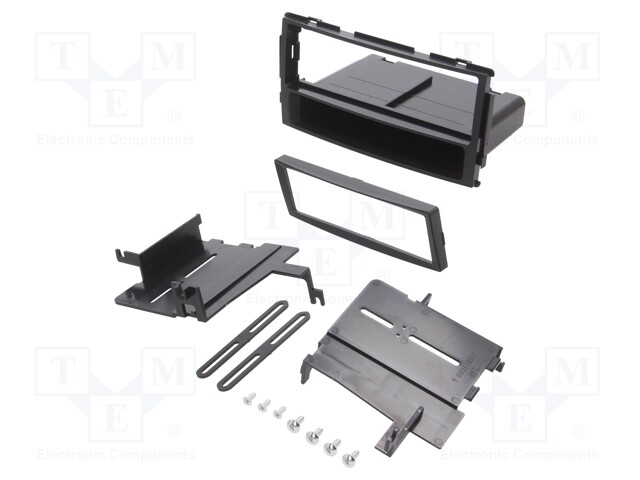 Radio mounting frame; Hyundai; 1 DIN; black