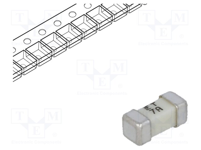 Fuse: fuse; time-lag; 7A; 125V; SMD; ceramic; Case: 2410; 454