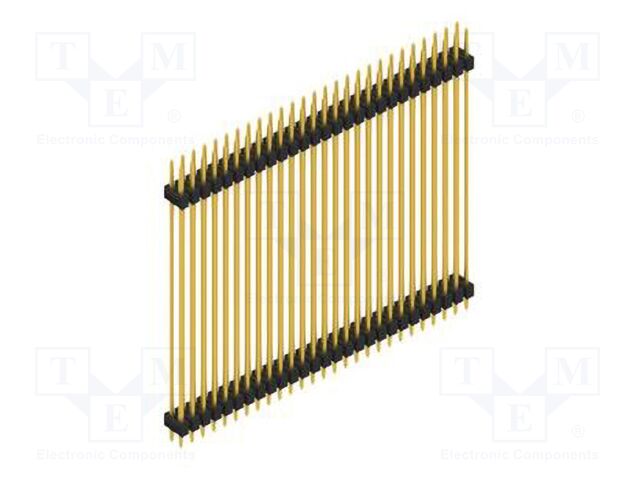 Connector: pin strips; pin header; male; PIN: 54; 2.54mm; THT; 2x27