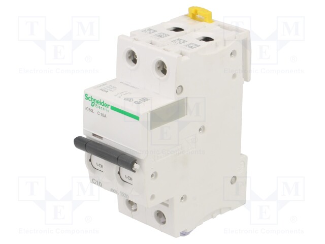 Circuit breaker; 230/400VAC; 100÷144VDC; Inom: 10A; Poles: 2; DIN