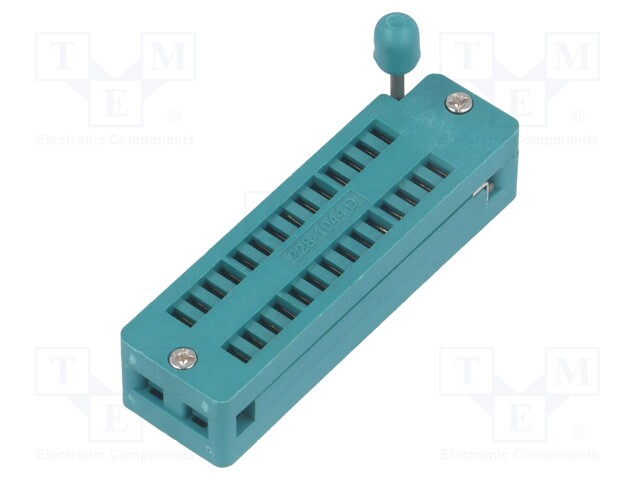 Socket: DIP; ZIF; PIN: 28; 7.62mm; demountable; -40÷105°C; THT; 50VDC