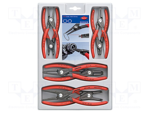 Kit: pliers; for circlip