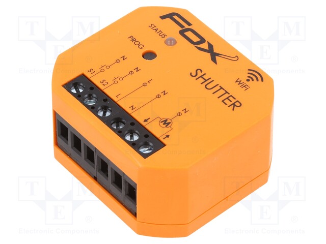 Blinds controller; FOX; IP20; 85÷265VAC; flush mount; 0÷45°C