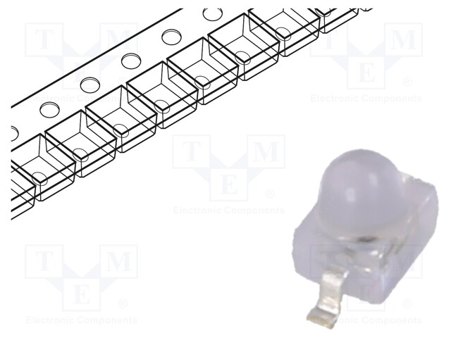 LED; green; 200mcd; 2.5x2x2.8mm; 25°; 2.2÷2.6V; 20mA; λd: 574nm