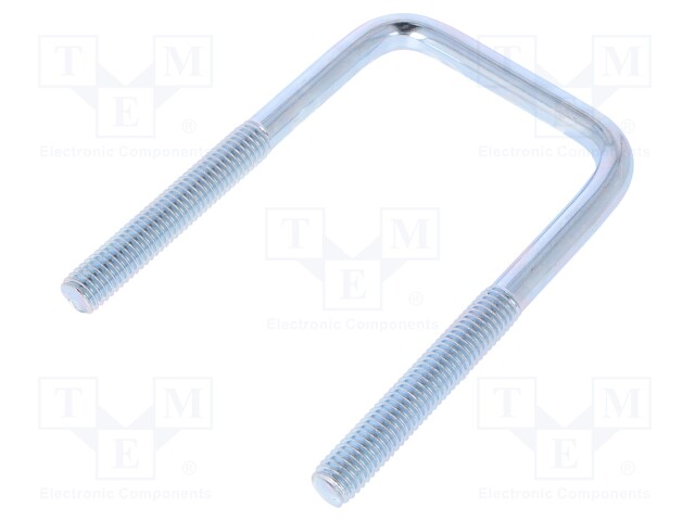 U-bolt; C; steel; zinc; Thread len: 46mm; Int.width: 49mm; H: 90mm