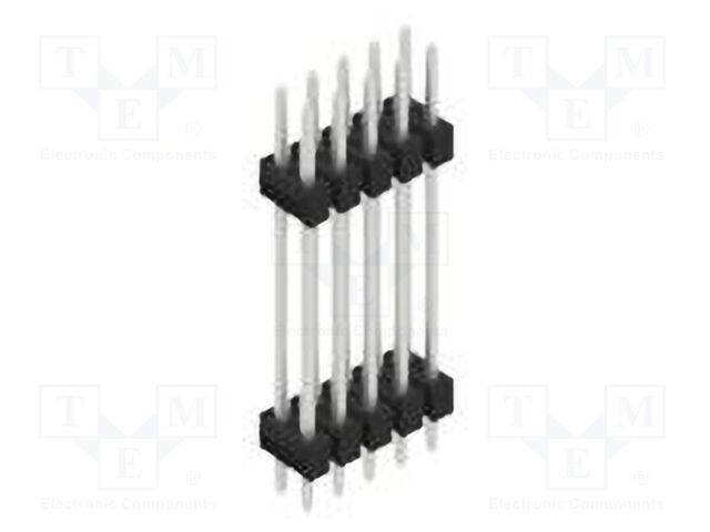 Connector: pin strips; pin header; male; PIN: 10; 2.54mm; THT; 2x5