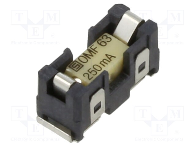 Fuse holder; cylindrical fuses; Mounting: SMT; -40÷85°C; 250mA