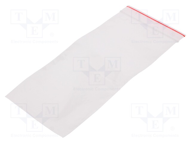 Self-seal bag; L: 180mm; Width: 80mm; Pcs: 100; Thick: 40um