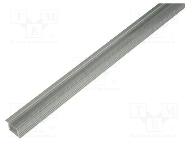 Profiles for LED modules; transparent; recessed; L: 2m; aluminium