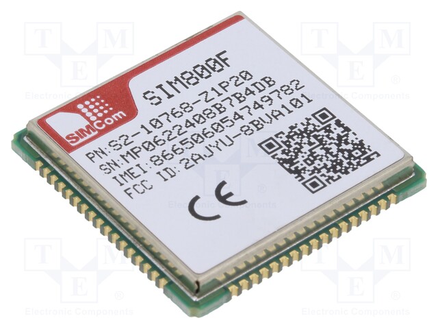 Module: GSM; 85600bps; 2G; 68pad SMT; SMD; 24x23x3mm