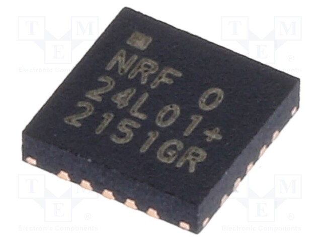 RF transceiver; QFN20; 3.3VDC; 18dBm; Channels: 126; 2Mbps; RF