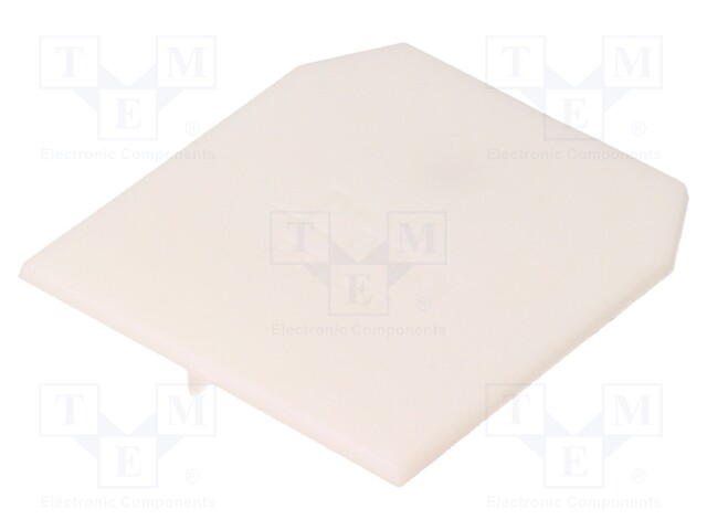End/partition plate; Application: ZUG-G10; white; Width: 1.5mm