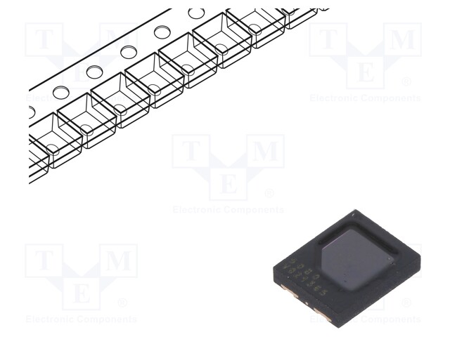 PIN photodiode; 950nm; 350-1100nm; 65°; Mounting: SMD; Lens: blue