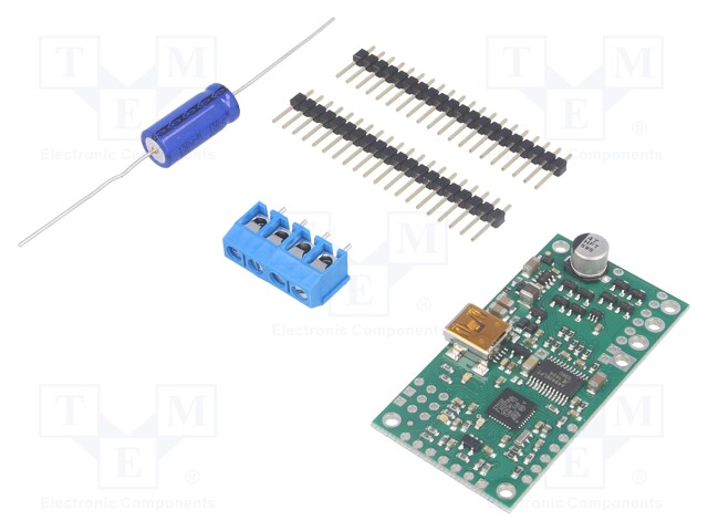 DC-motor driver; 21.77kHz; PWM,RC,TTL,USB; 7A; Uin mot: 5.5÷30V