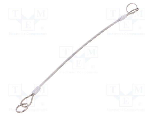 Retaining cable; Plating: PVC; Mat: stainless steel; 200mm
