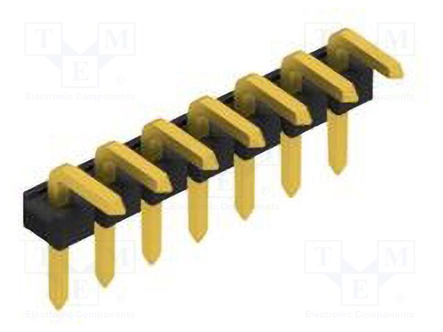 Connector: pin strips; pin header; male; PIN: 7; 2.54mm; THT; 1x7