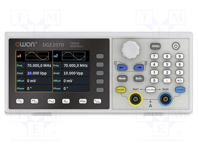 Generator: arbitrary, function; 35MHz; LCD TFT 3,6" (480x272)