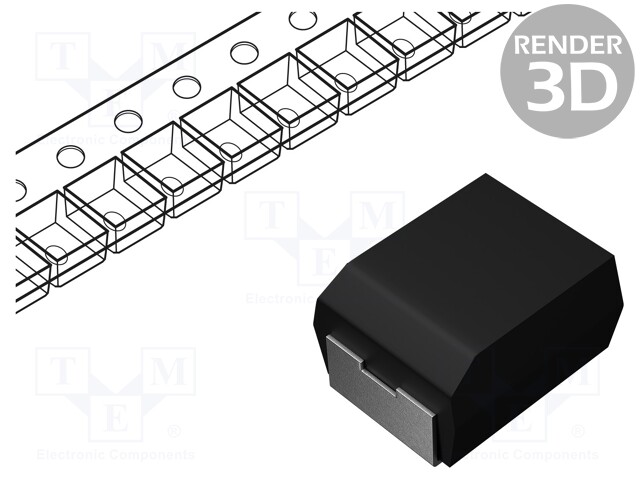 Capacitor: tantalum-polymer; 47uF; 10VDC; Case: B; 1311; ESR: 70mΩ