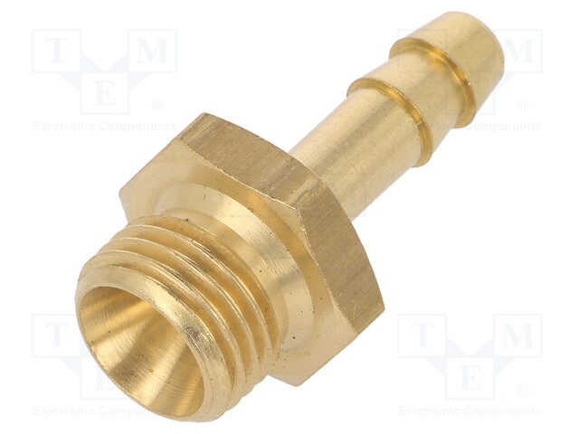 Plug-in nozzle; Mat: brass; V: with bushing; Connection: 6mm