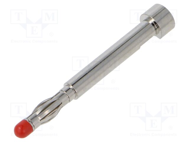 Plug; 4mm banana; 32A; 30VAC; 60VDC; nickel plated; soldered