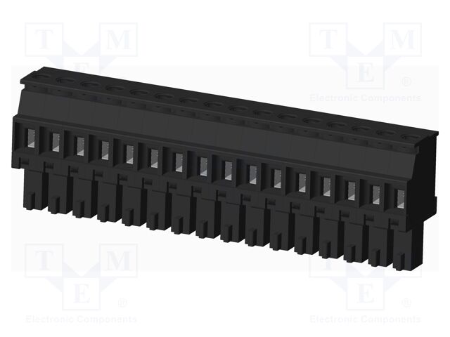 Connector: pluggable terminal block; plug; female; angled 90°
