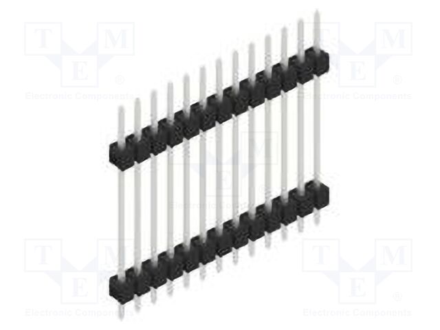 Connector: pin strips; pin header; male; PIN: 13; 2.54mm; THT; 1x13