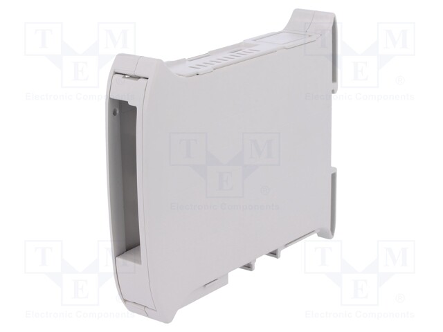 Enclosure: for DIN rail mounting; Raspberry Pi B+; ABS; grey