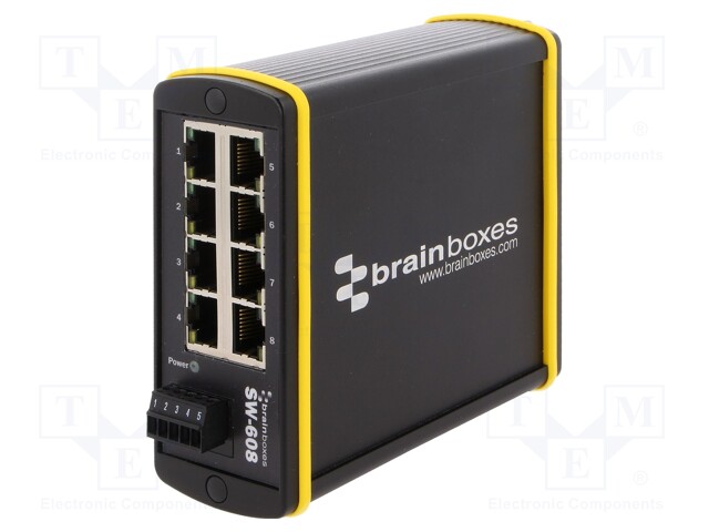 Industrial module: switch Ethernet; unmanaged; 5÷30VDC; RJ45