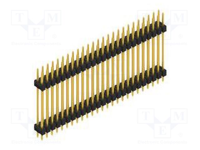 Connector: pin strips; pin header; male; PIN: 50; 2.54mm; THT; 2x25