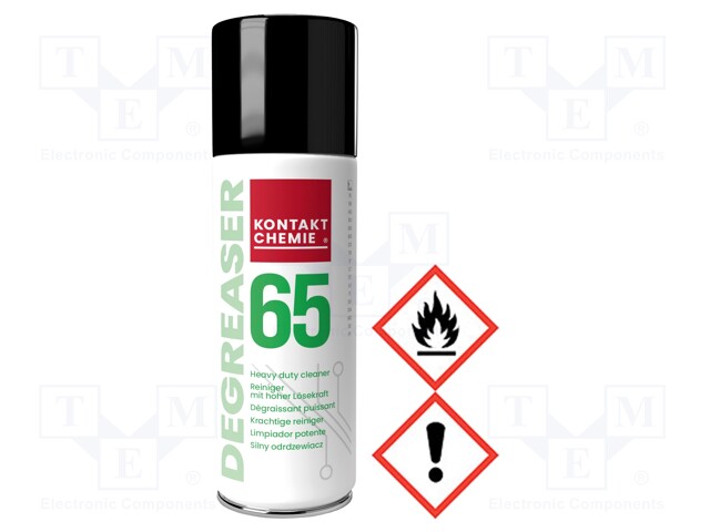 Cleaning agent; DEGREASER65; 200ml; spray; can; colourless