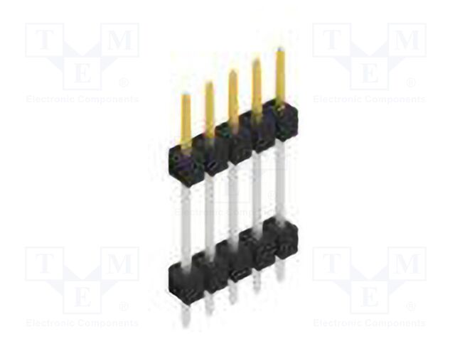 Connector: pin strips; pin header; male; PIN: 5; 2.54mm; THT; 1x5