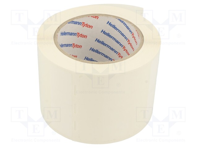 Self-laminating cable label; 25.4mm; 95.25mm; white