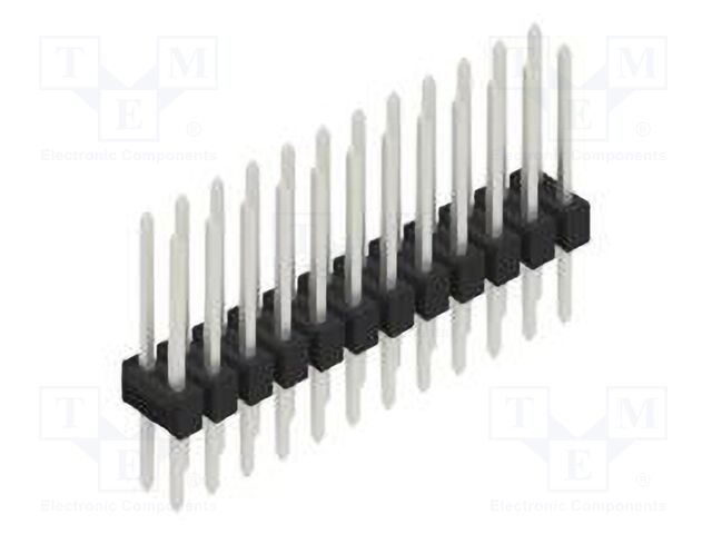 Connector: pin strips; pin header; male; PIN: 24; 2.54mm; THT; 2x12