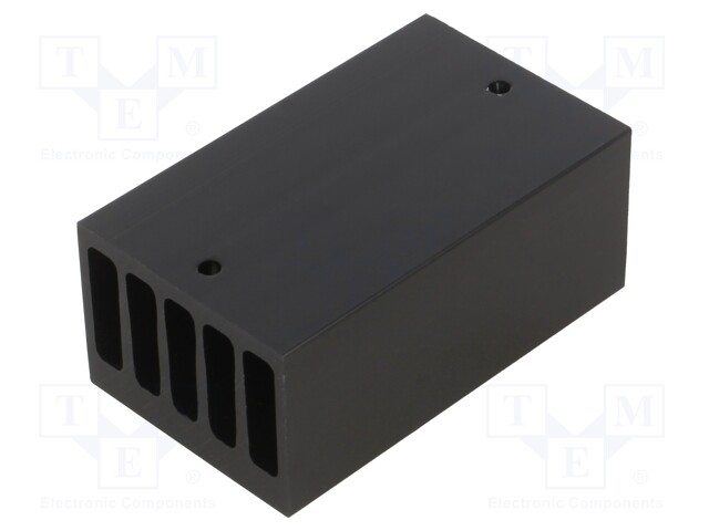 Heatsink: extruded; L: 76mm; W: 46mm; H: 33mm; aluminium; anodized