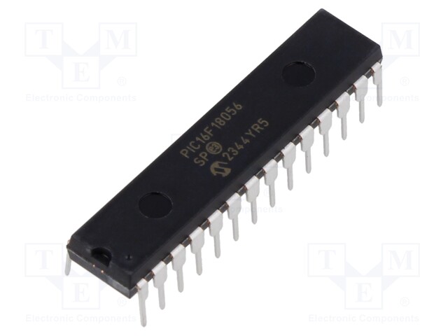 IC: PIC microcontroller; Memory: 28kB; SRAM: 2kB; EEPROM: 256B; THT