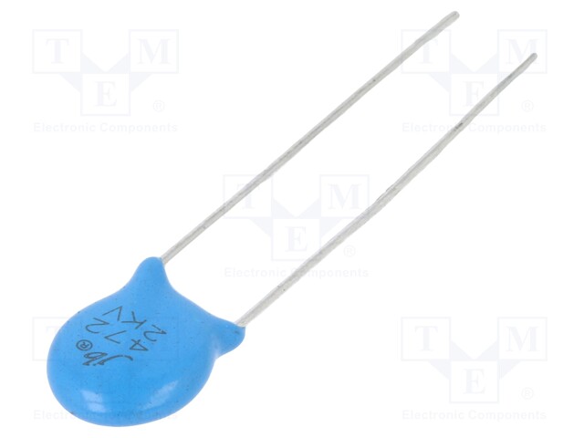Capacitor: ceramic; 4.7nF; 2kVDC; Y5V; ±20%; 5mm