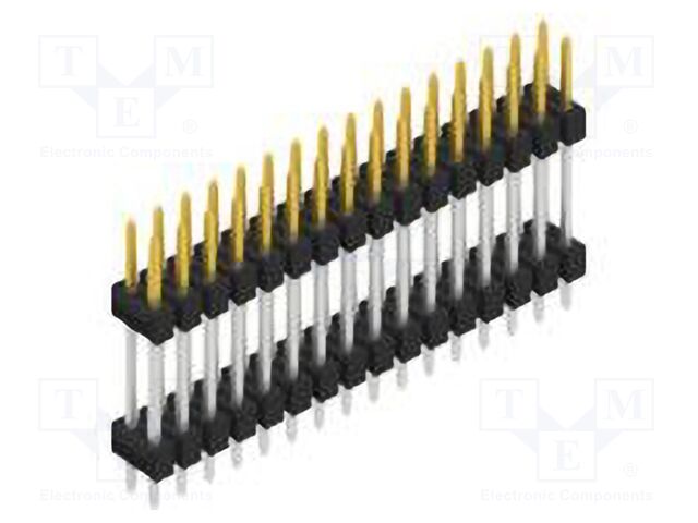 Connector: pin strips; pin header; male; PIN: 32; 2.54mm; THT; 2x16