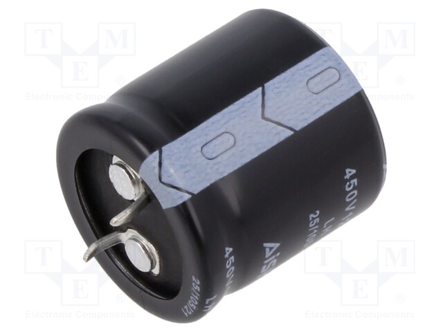 Capacitor: electrolytic; SNAP-IN; 120uF; 450VDC; Ø16x30mm; ±20%