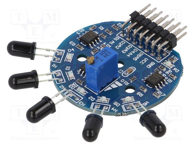 Sensor: flame; infrared; analog,digital; 3.3÷9VDC; IC: LM393; 120°