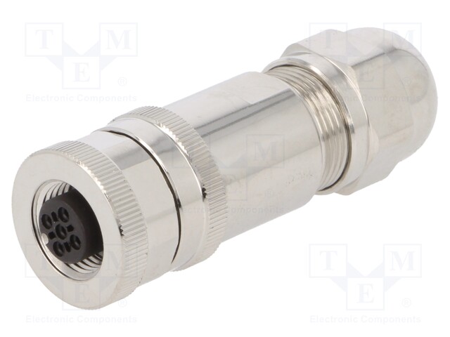 Plug; M12; PIN: 5; female; A code-DeviceNet / CANopen; for cable
