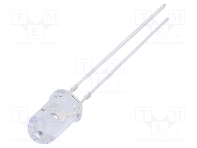 LED; UV; 30°; 12÷20mA; P: 150mW; 390-400nm; THT; 5VDC; Front: convex