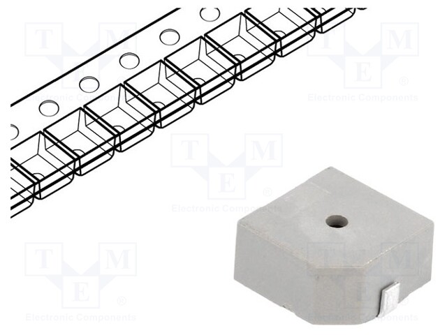 Sound transducer: elektromagnetic alarm; SMD; 2400Hz; 40mA; 47Ω