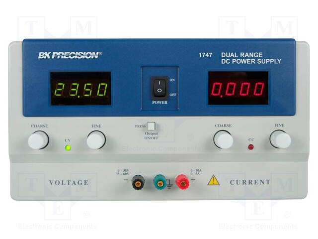 Power supply: laboratory; Channels: 1; 60VDC; 5A; Interface: RS232